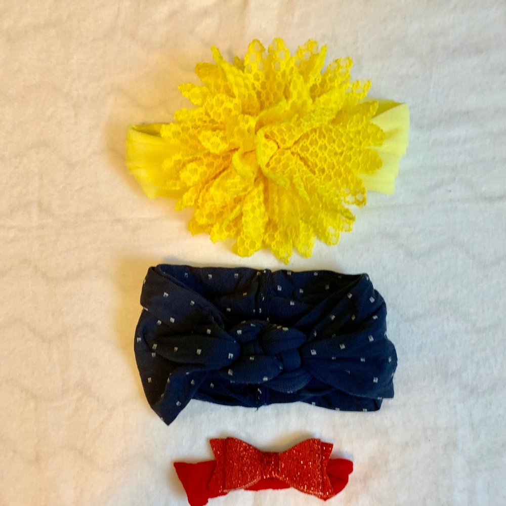 Set of 4 Baby Bling Bows